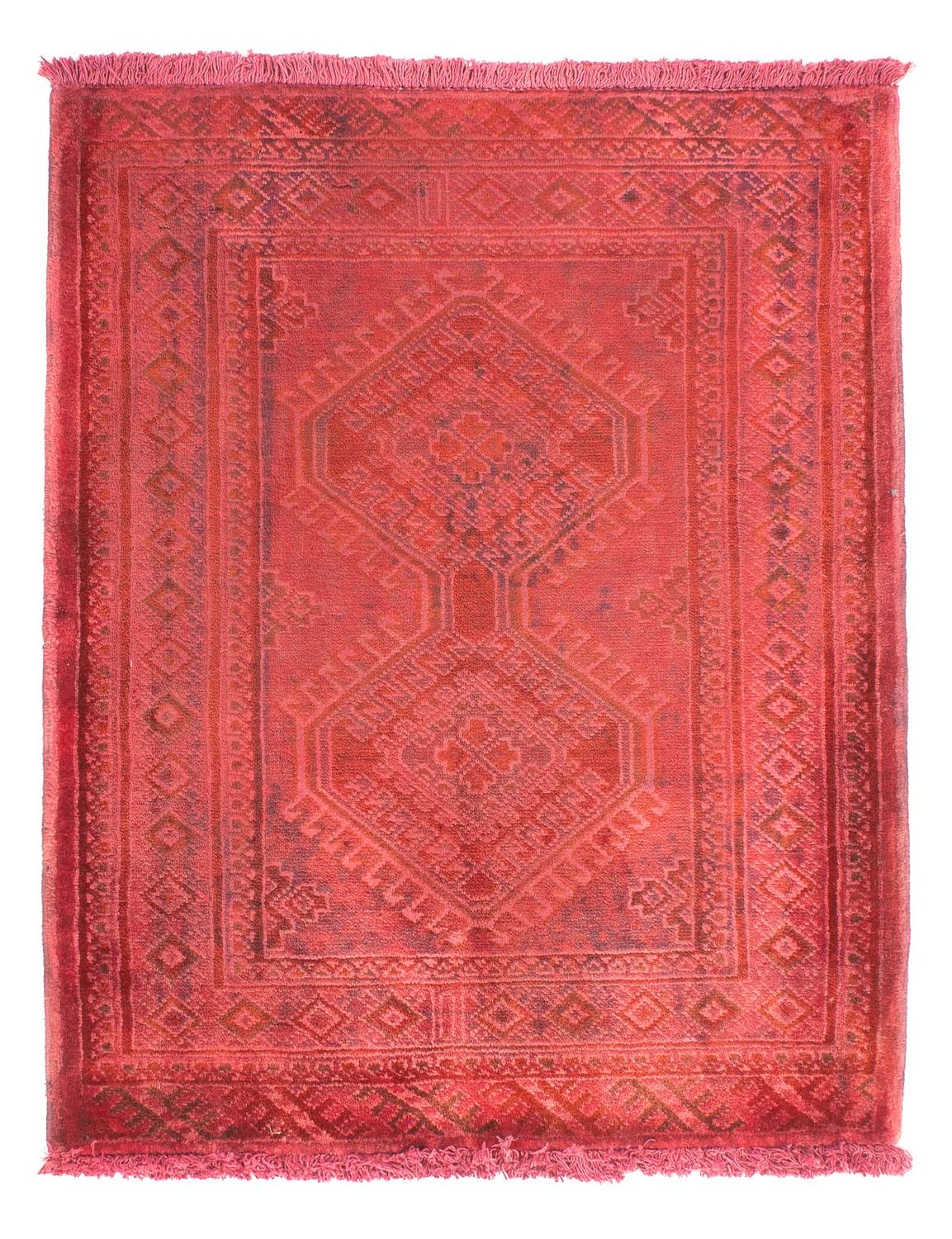 Pakistaans tapijt - 89 x 68 cm - rood
