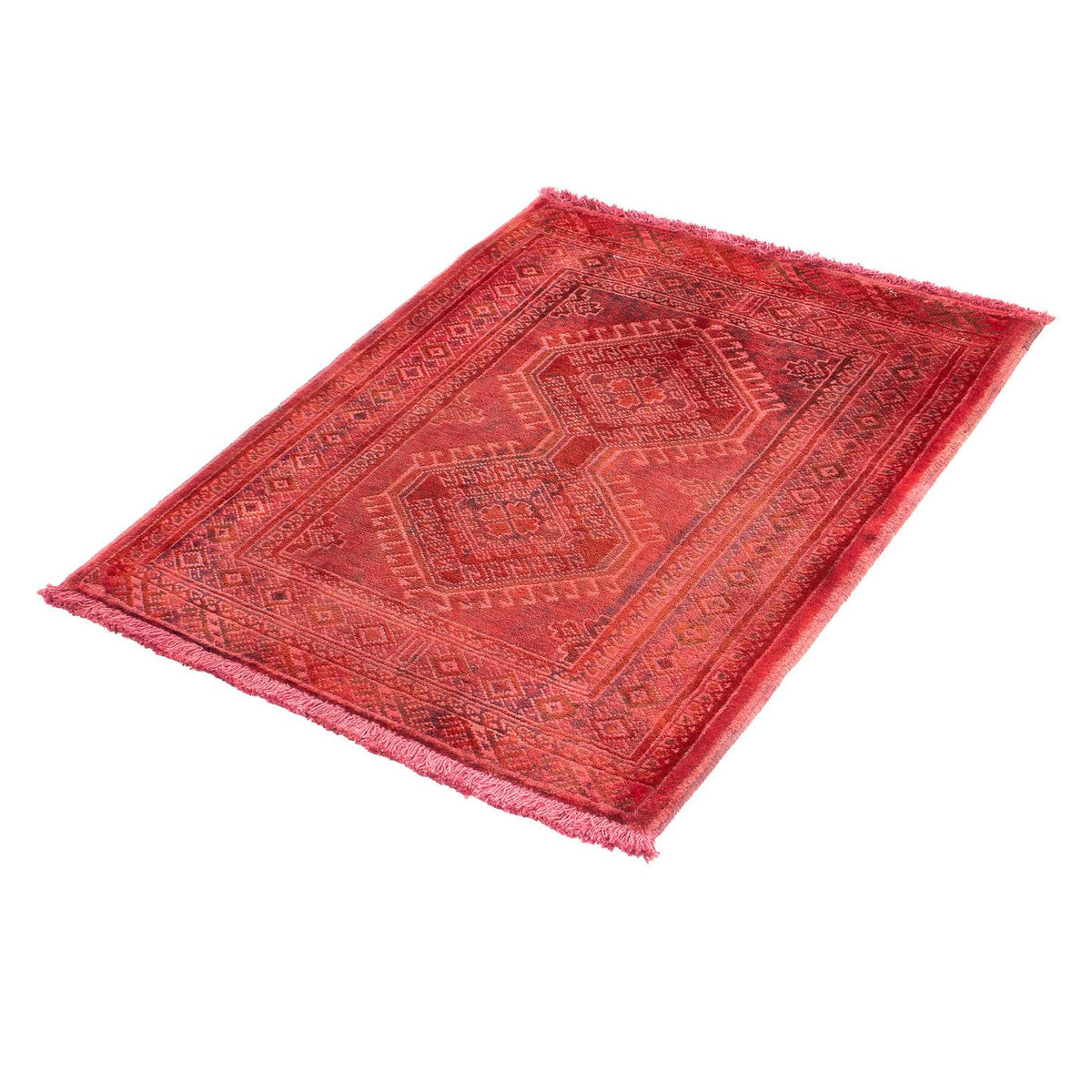 Pakistaans tapijt - 89 x 68 cm - rood