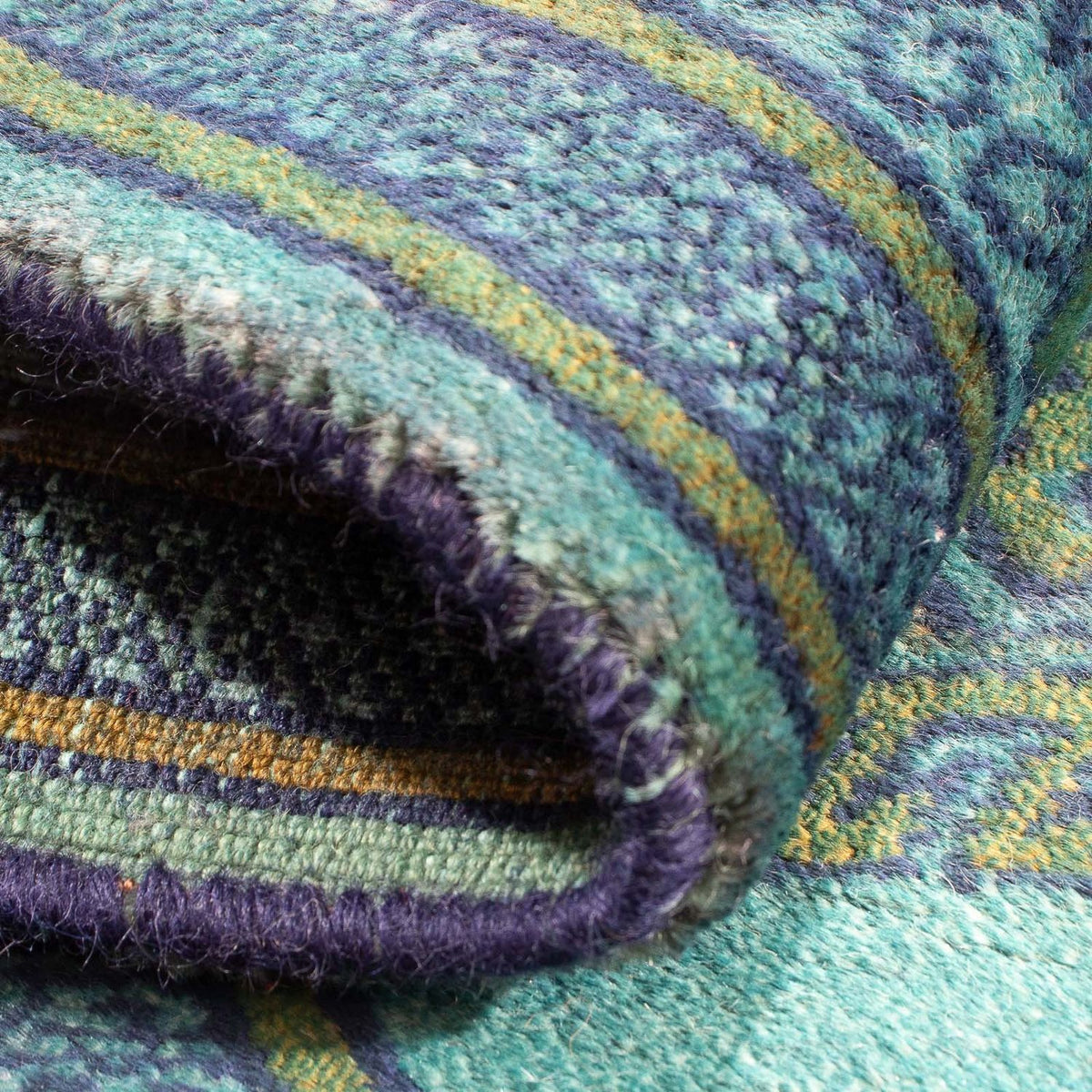 Pakistaans tapijt - 92 x 64 cm - lichtblauw