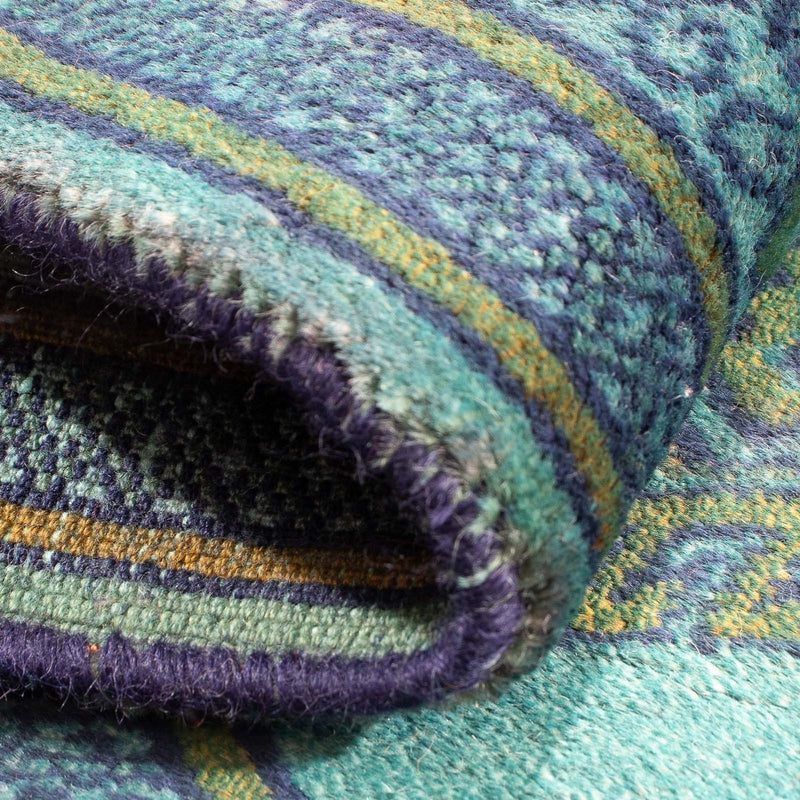 Pakistaans tapijt - 92 x 64 cm - lichtblauw