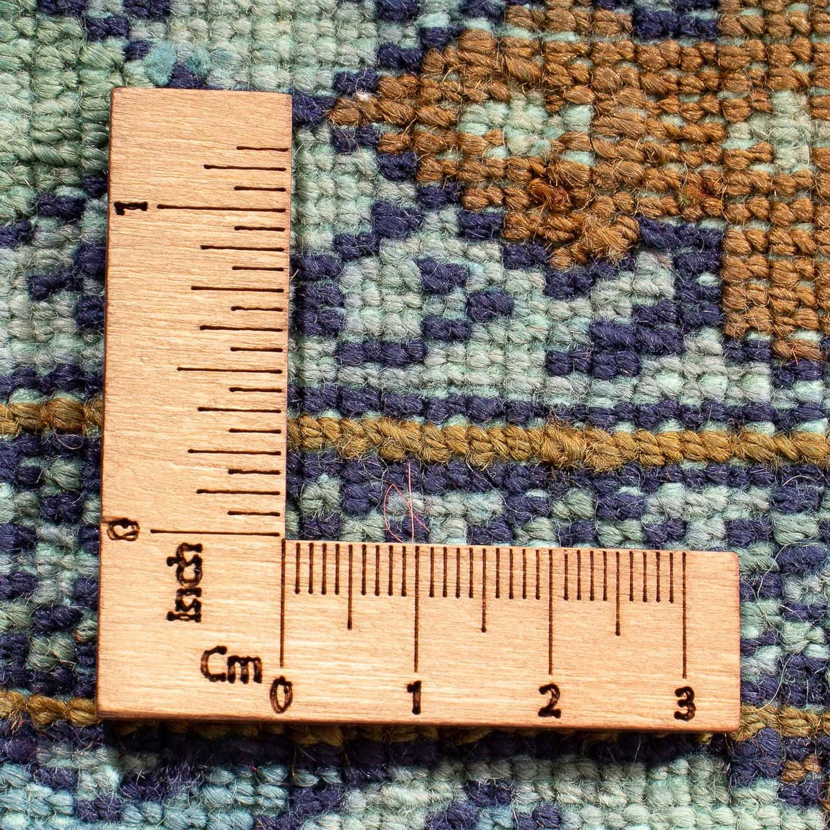 Pakistaans tapijt - 92 x 64 cm - lichtblauw