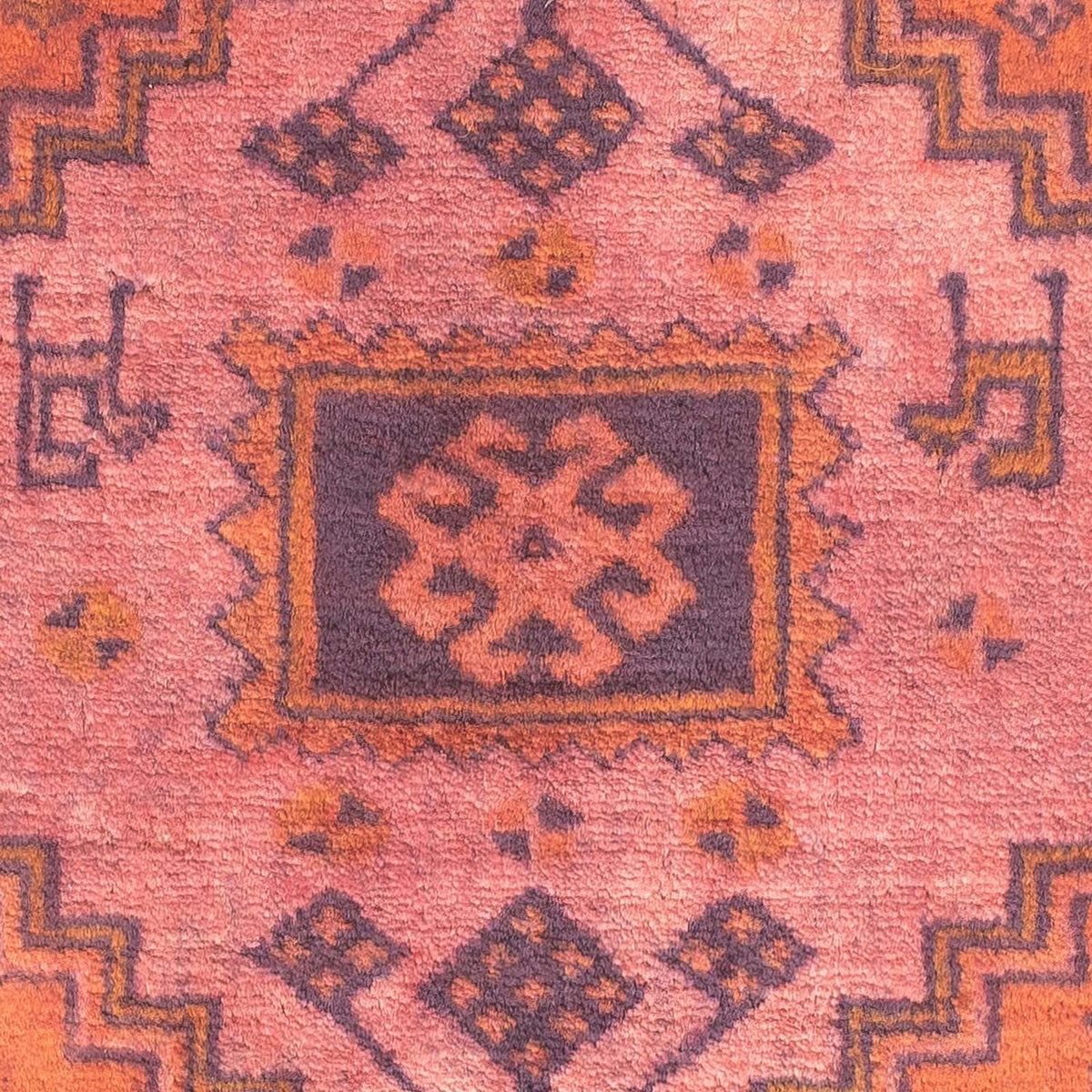Turkaman tapijt - 80 x 67 cm - licht rood
