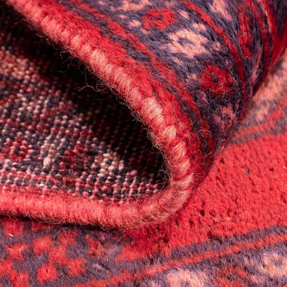 Turkaman tapijt - 82 x 61 cm - donkerrood