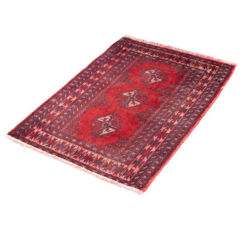 Turkaman tapijt - 82 x 61 cm - donkerrood