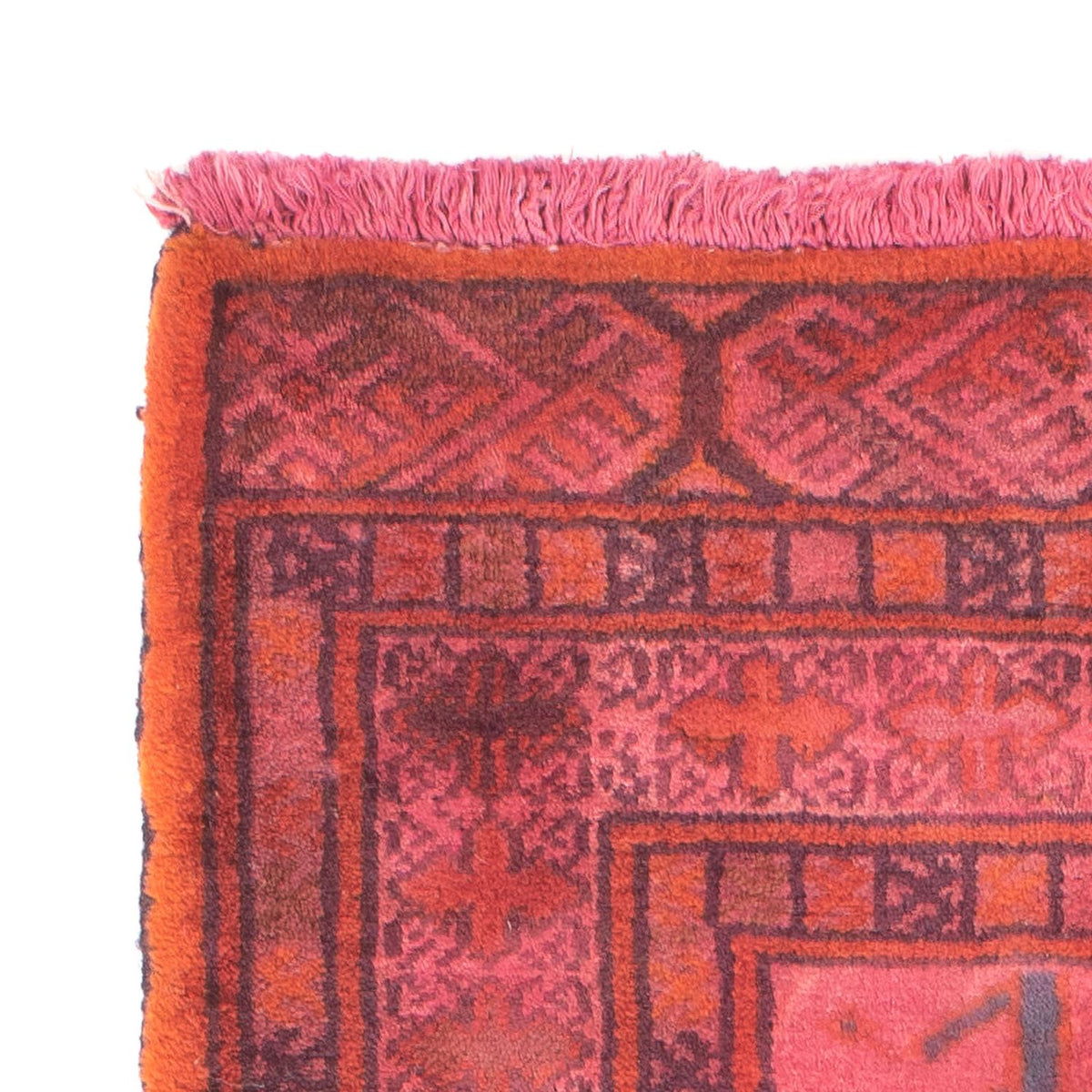 Turkaman tapijt - 86 x 63 cm - licht rood