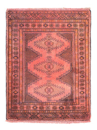 Turkaman tapijt - 84 x 62 cm - licht rood