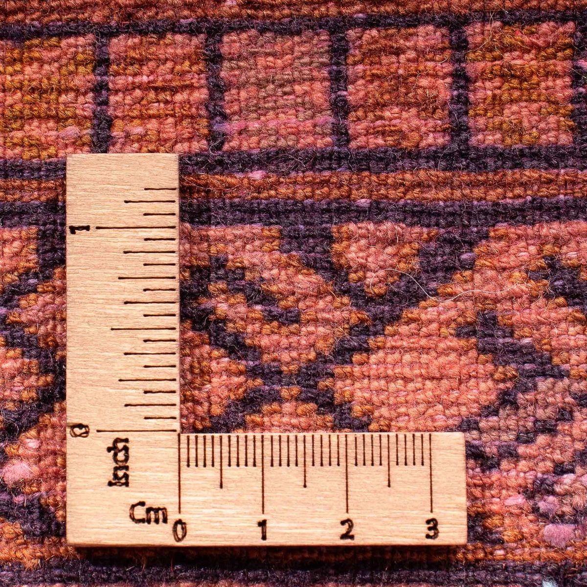 Turkaman tapijt - 84 x 62 cm - licht rood