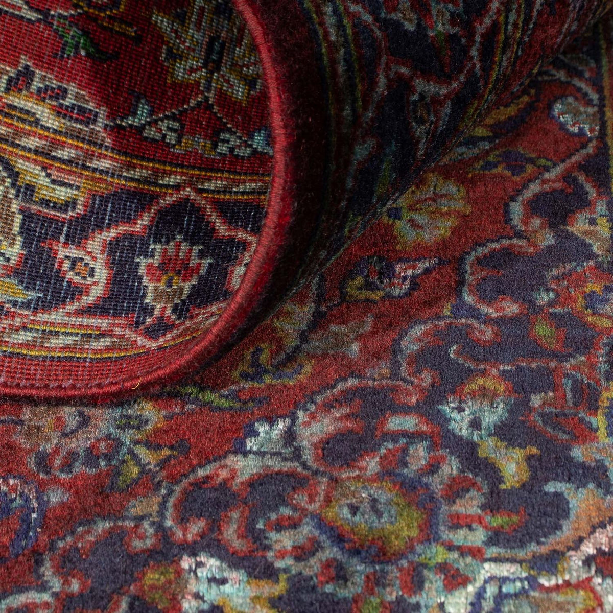 Perzisch tapijt - Keshan - 128 x 70 cm - donkerrood