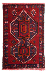 Baluch tapijt - 125 x 87 cm - donkerrood