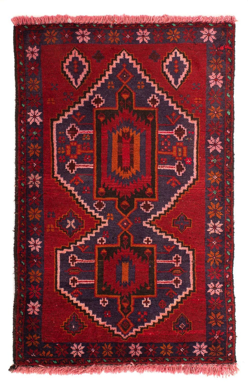 Baluch tapijt - 125 x 87 cm - donkerrood