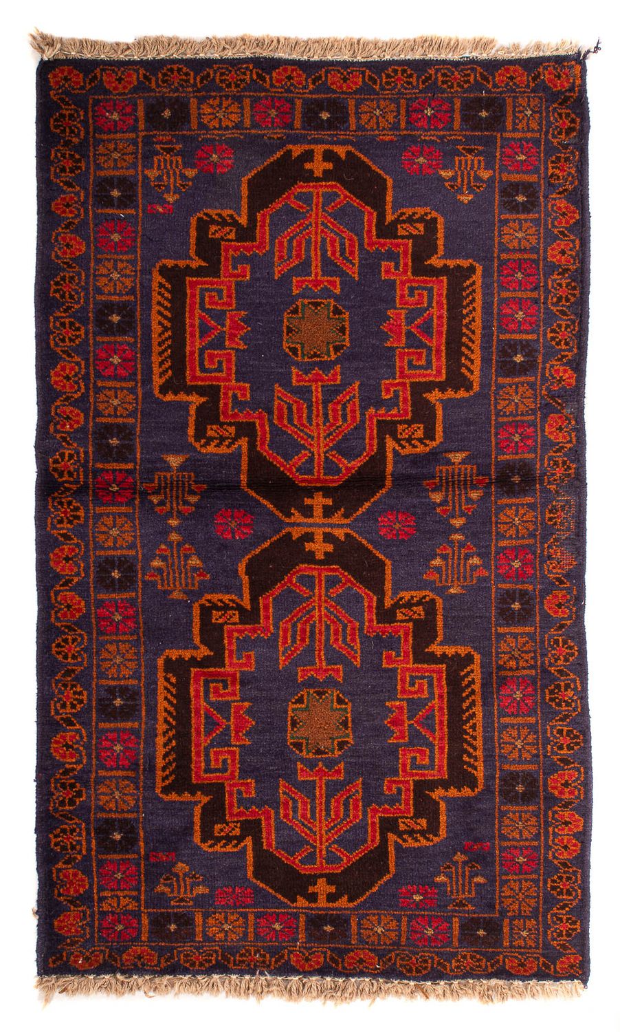 Baluch tapijt - 133 x 76 cm - donkerblauw