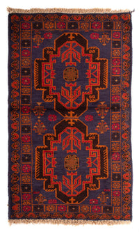 Baluch tapijt - 133 x 76 cm - donkerblauw
