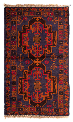Baluch tapijt - 133 x 76 cm - donkerblauw