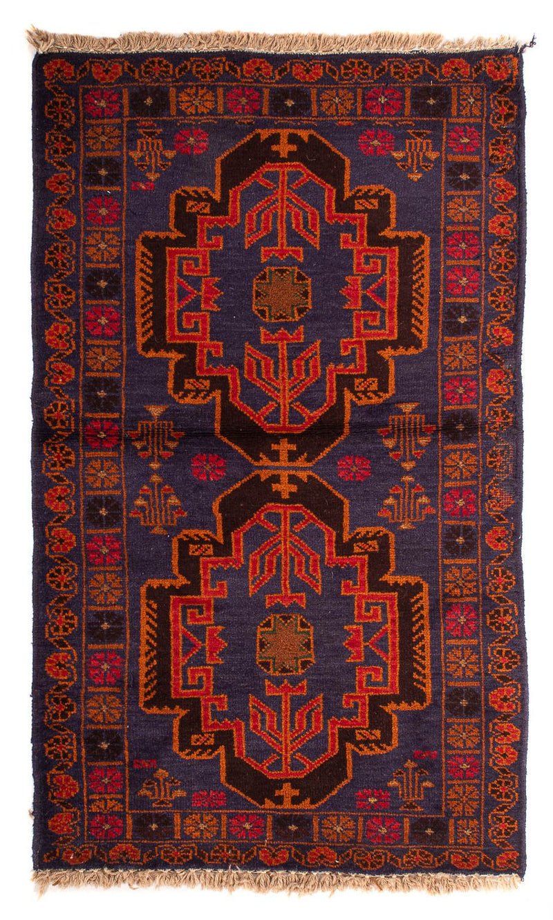 Baluch tapijt - 133 x 76 cm - donkerblauw
