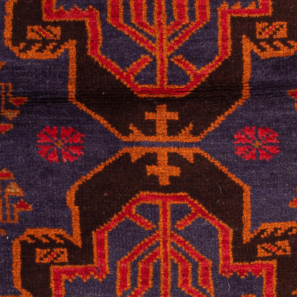 Baluch tapijt - 133 x 76 cm - donkerblauw