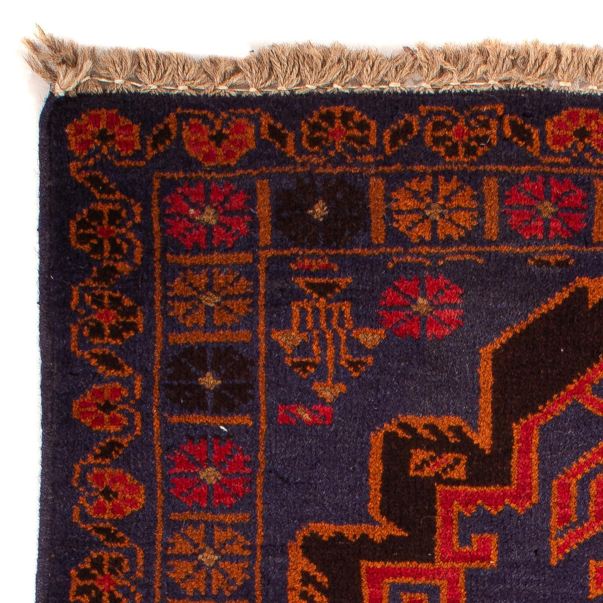 Baluch tapijt - 133 x 76 cm - donkerblauw