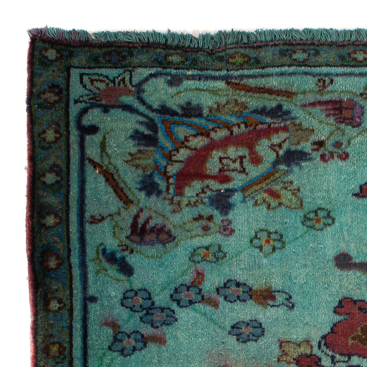 Perzisch tapijt - Klassiek vierkant  - 105 x 104 cm - lichtblauw