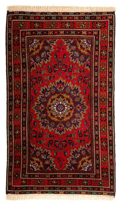 Loper Afghaans tapijt - 205 x 114 cm - donkerrood