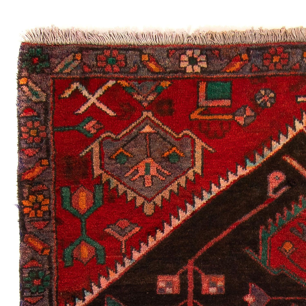 Perzisch Tapijt - Nomadisch - 177 x 108 cm - donkerrood