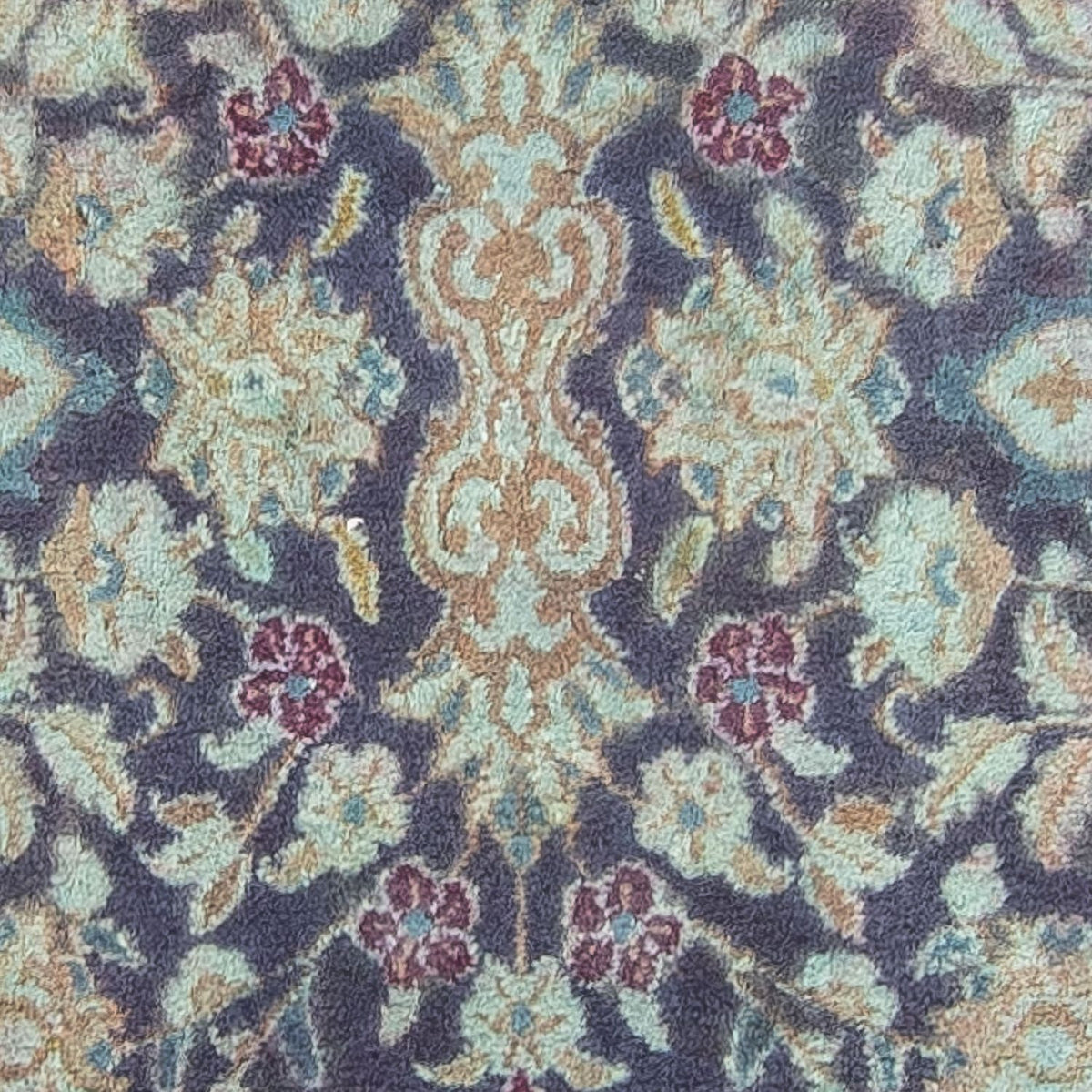 Loper Perzisch tapijt - Nain - Koninklijk - 290 x 92 cm - donkerblauw