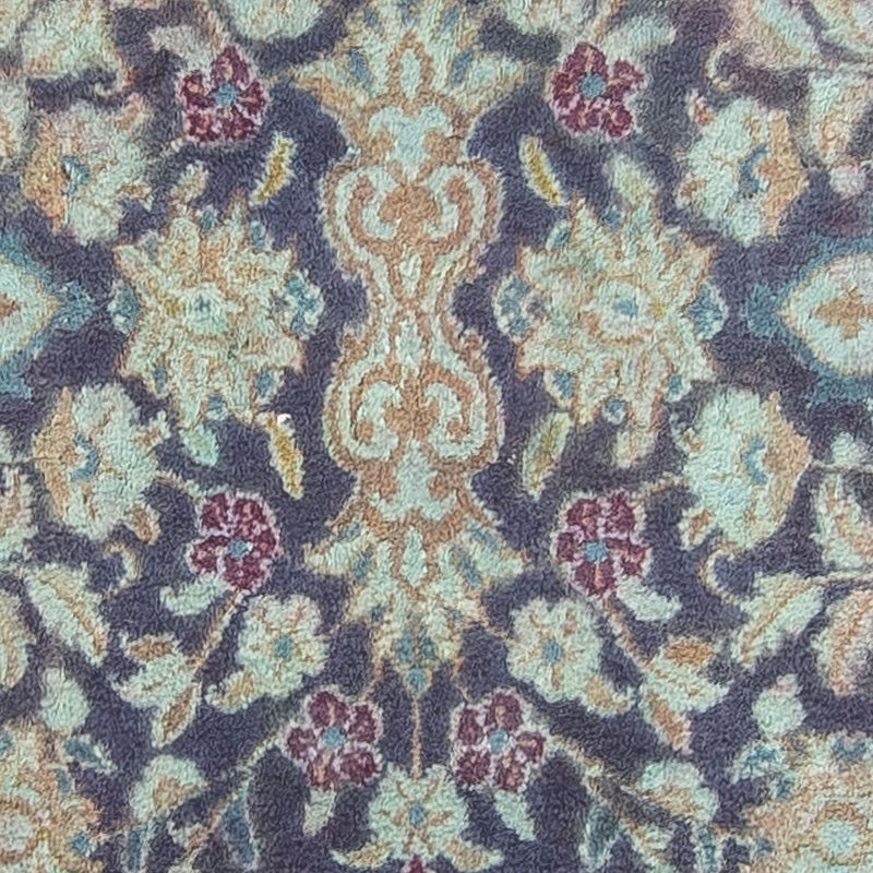 Loper Perzisch tapijt - Nain - Koninklijk - 290 x 92 cm - donkerblauw