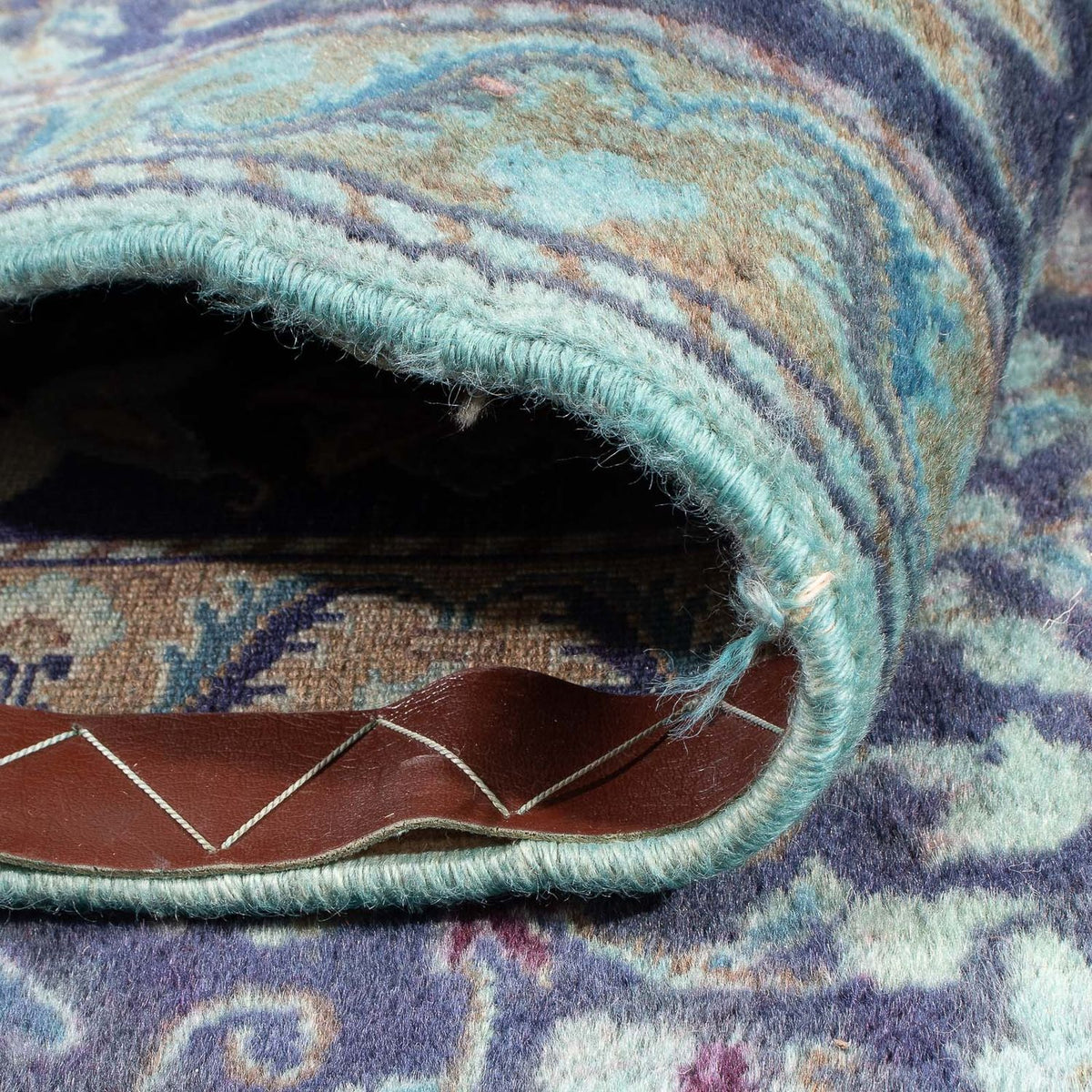 Loper Perzisch tapijt - Nain - Koninklijk - 290 x 92 cm - donkerblauw