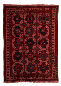 Baluch tapijt - 131 x 104 cm - licht rood