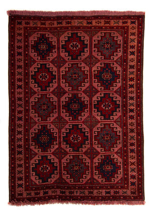 Baluch tapijt - 131 x 104 cm - licht rood
