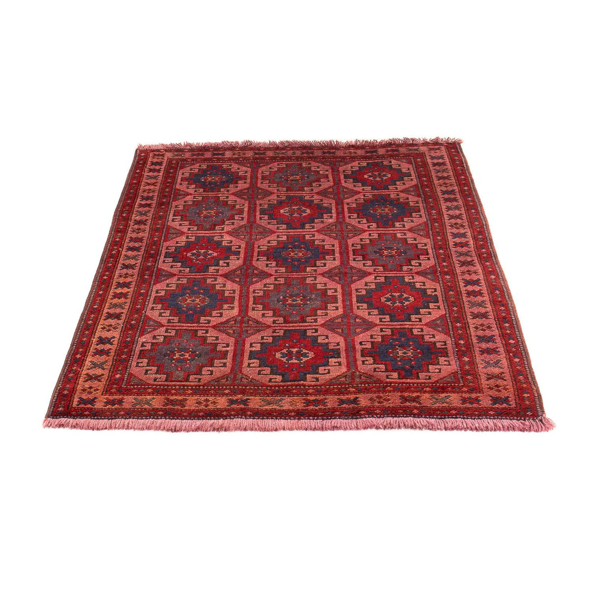 Baluch tapijt - 131 x 104 cm - licht rood