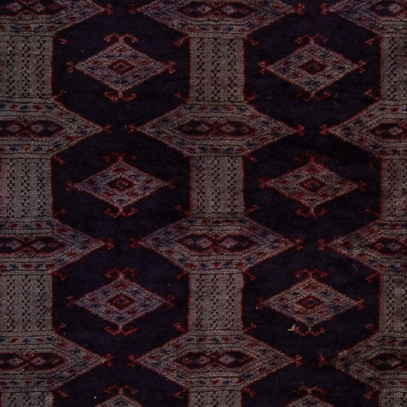 Turkaman tapijt - 147 x 108 cm - donkerbruin