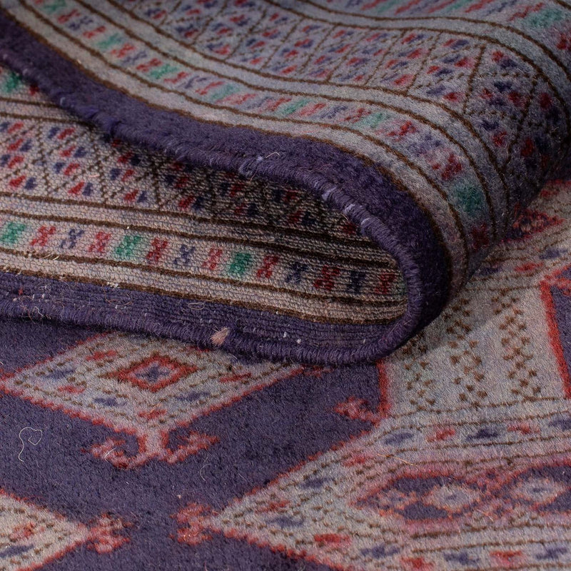 Turkaman tapijt - 147 x 108 cm - donkerbruin