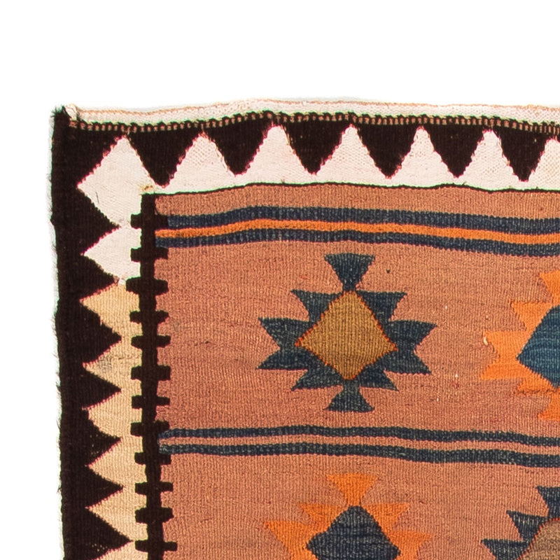 Loper Kelim tapijt - Oud - 260 x 140 cm - veelkleurig