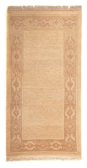 Loper Nepal tapijt - 176 x 91 cm - beige