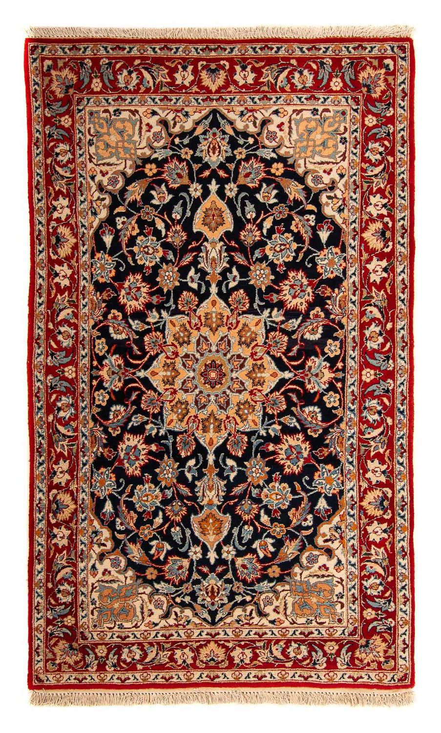 Loper Perzisch tapijt - Isfahan - Premium - 175 x 100 cm - donkerblauw