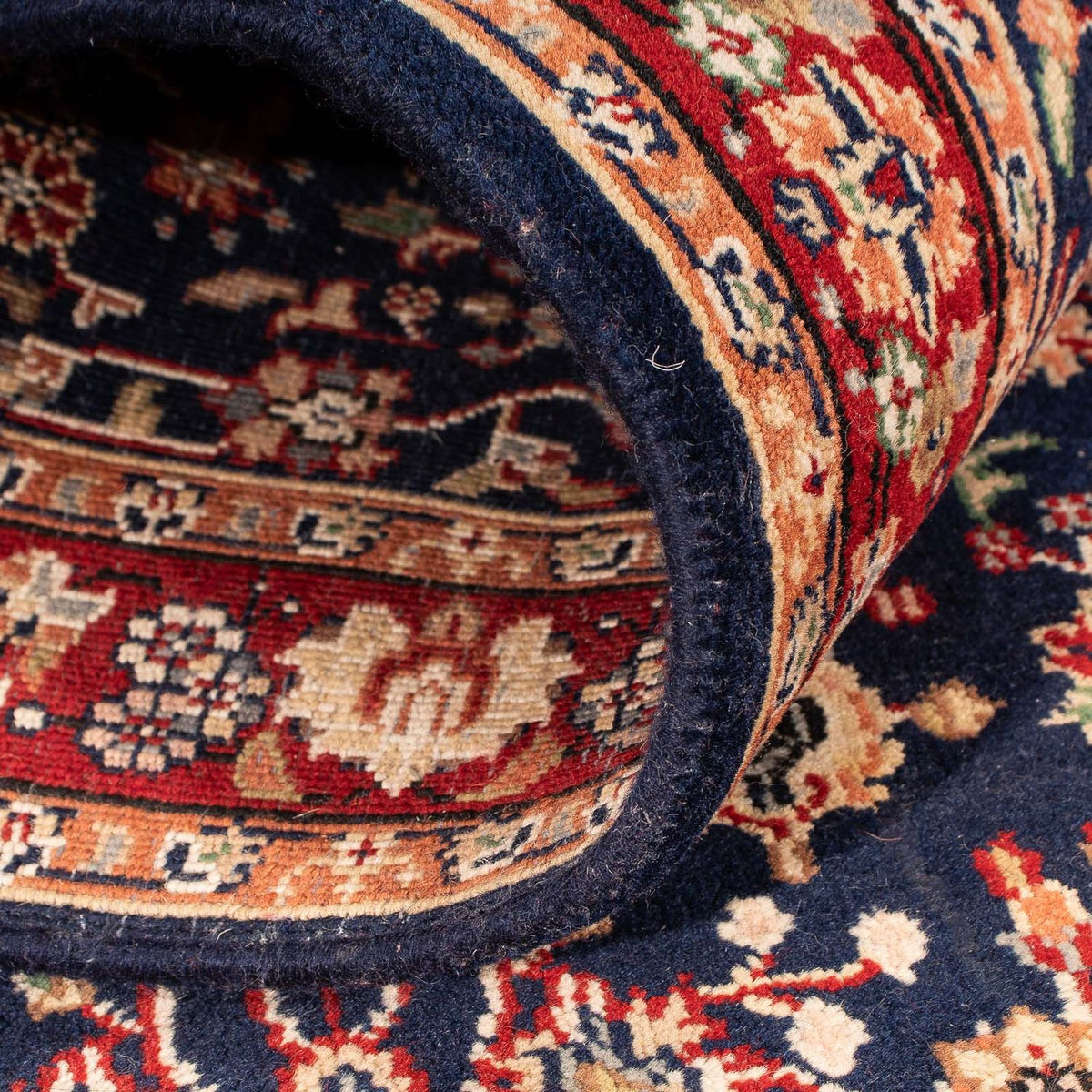 Loper Oosters tapijt - Indus - 170 x 85 cm - donkerblauw