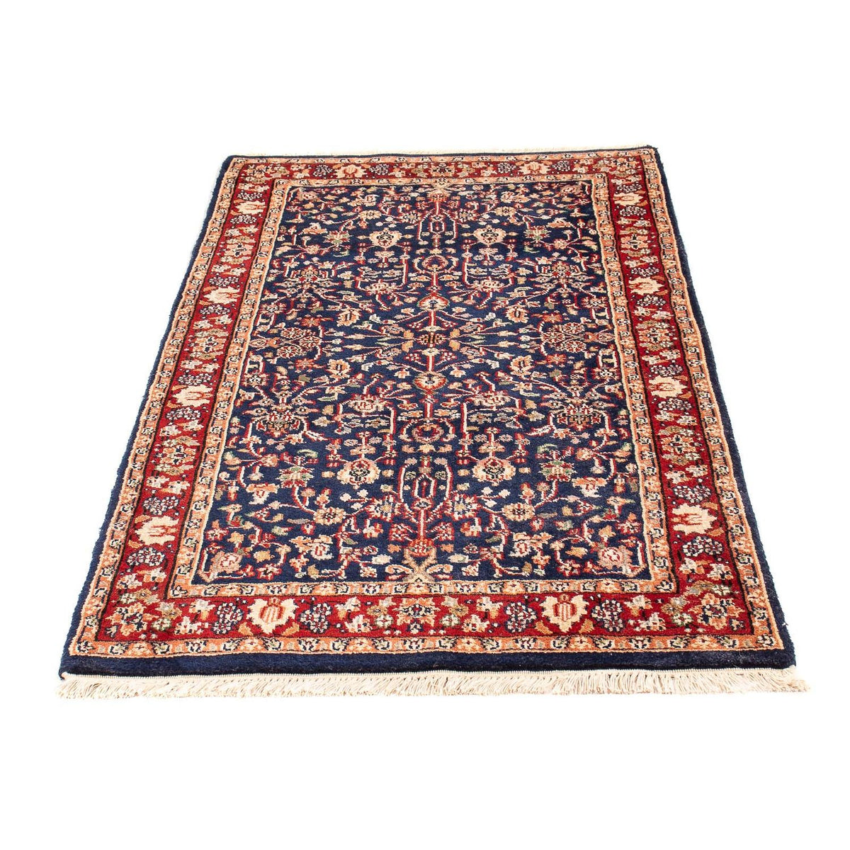 Loper Oosters tapijt - Indus - 170 x 85 cm - donkerblauw