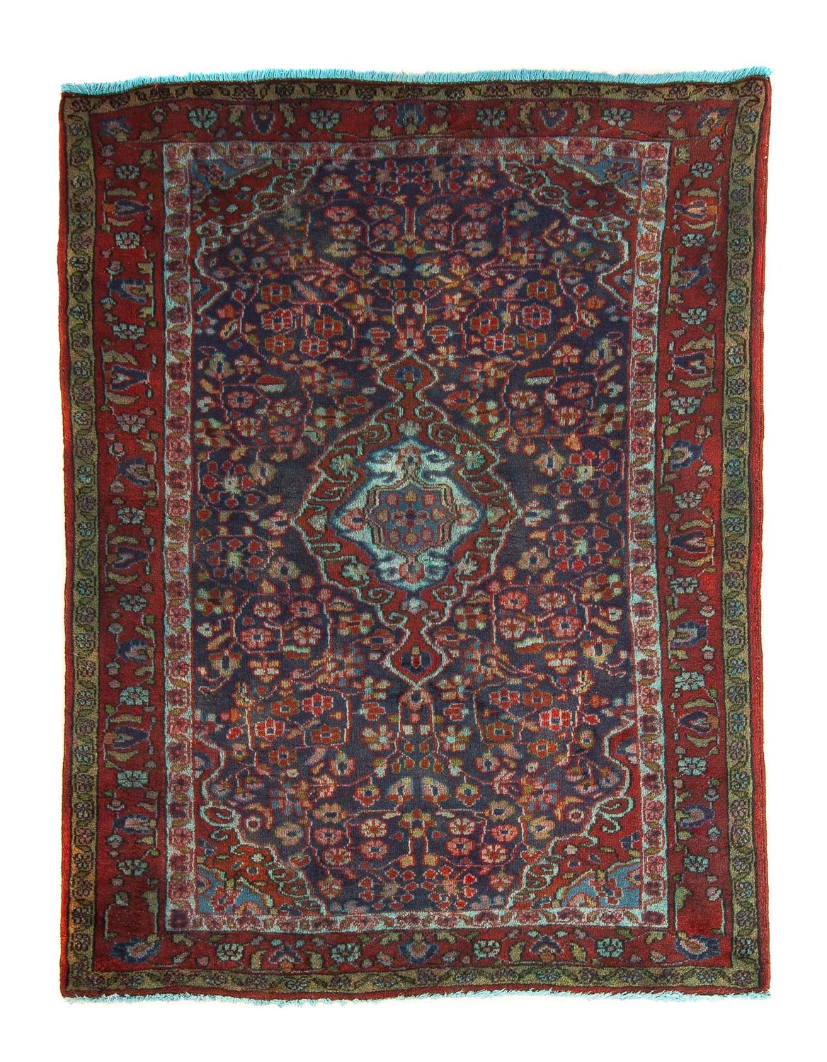 Perzisch Tapijt - Nomadisch - 137 x 103 cm - donkerblauw