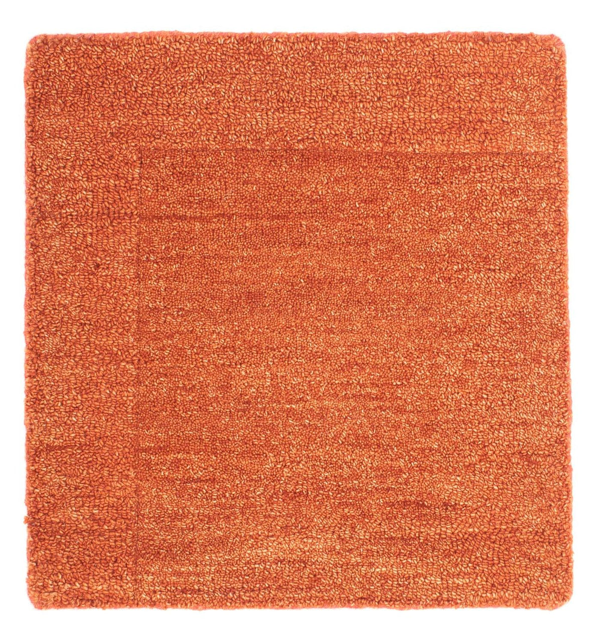 Wollen tapijt vierkant  - 47 x 47 cm - oranje
