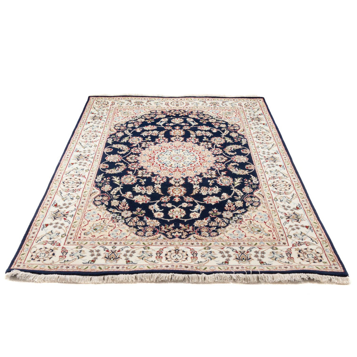 Oosters tapijt - Nain - Indus - 200 x 134 cm - donkerblauw