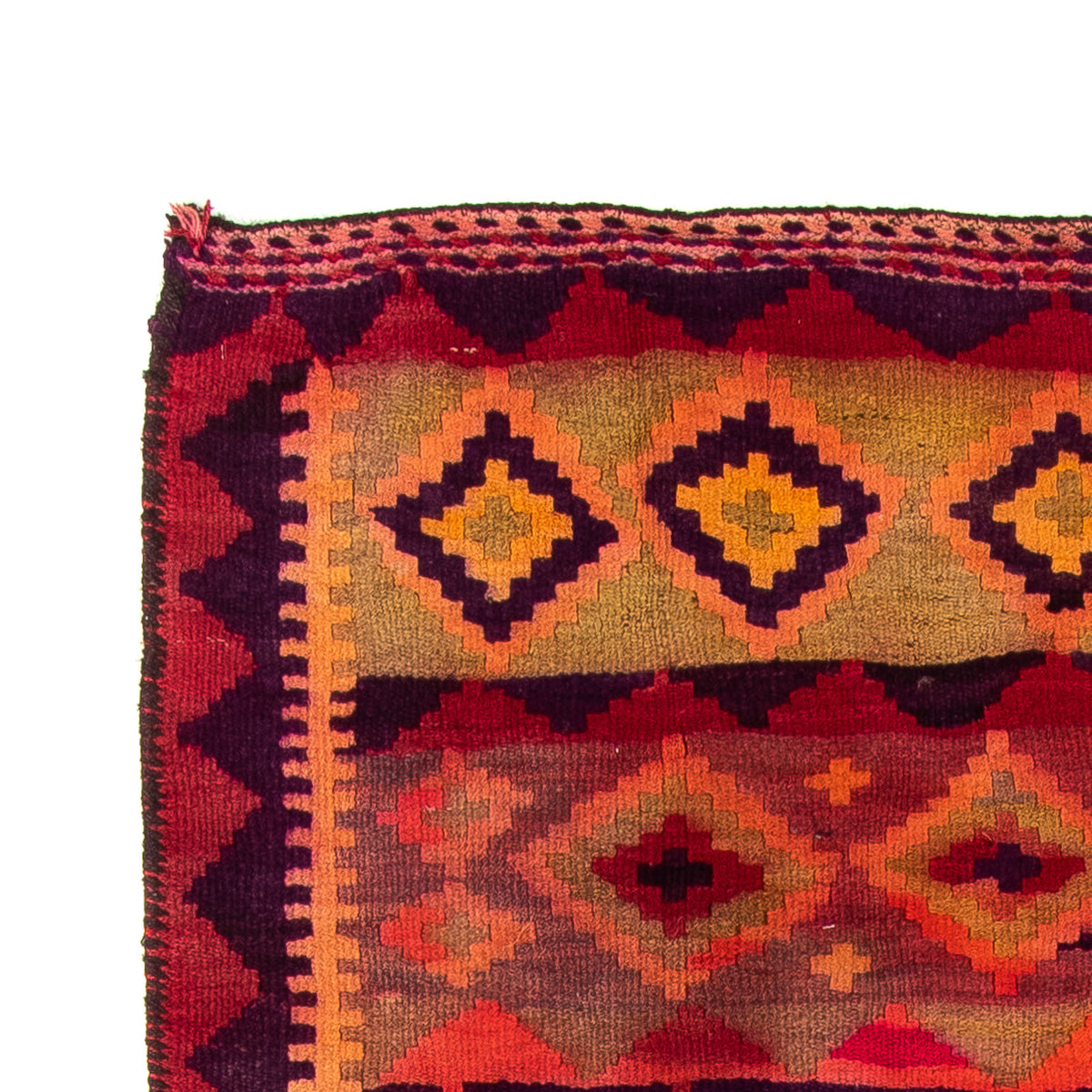 Loper Kelim tapijt - Oud - 285 x 145 cm - veelkleurig