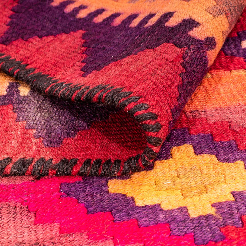 Loper Kelim tapijt - Oud - 285 x 145 cm - veelkleurig