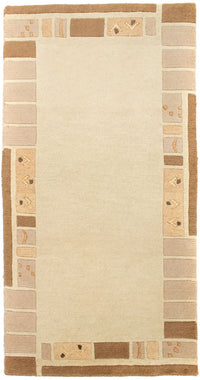 Nepal tapijt - 140 x 70 cm - beige
