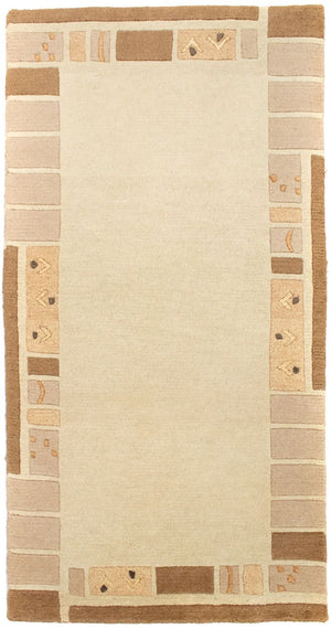 Nepal tapijt - 140 x 70 cm - beige
