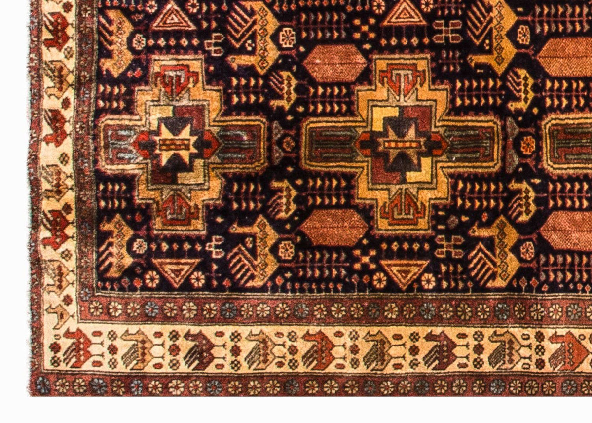 Loper Perzisch Tapijt - Nomadisch - 326 x 98 cm - donkerblauw