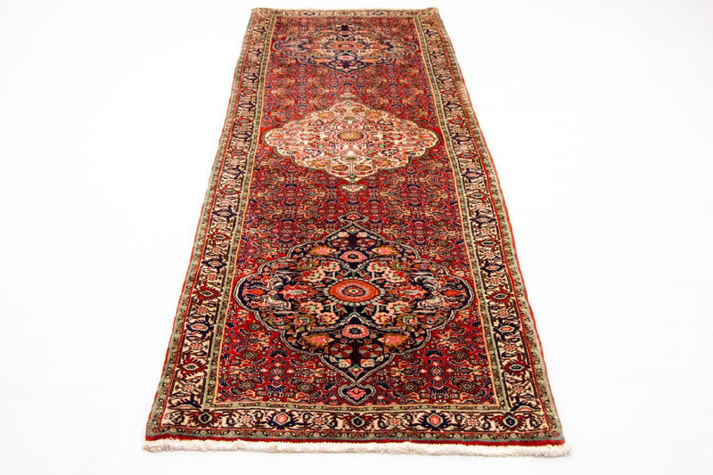 Loper Perzisch tapijt - Bijar - Koninklijk - 294 x 86 cm - rood