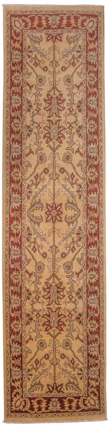 Loper Ziegler tapijt - 296 x 80 cm - beige