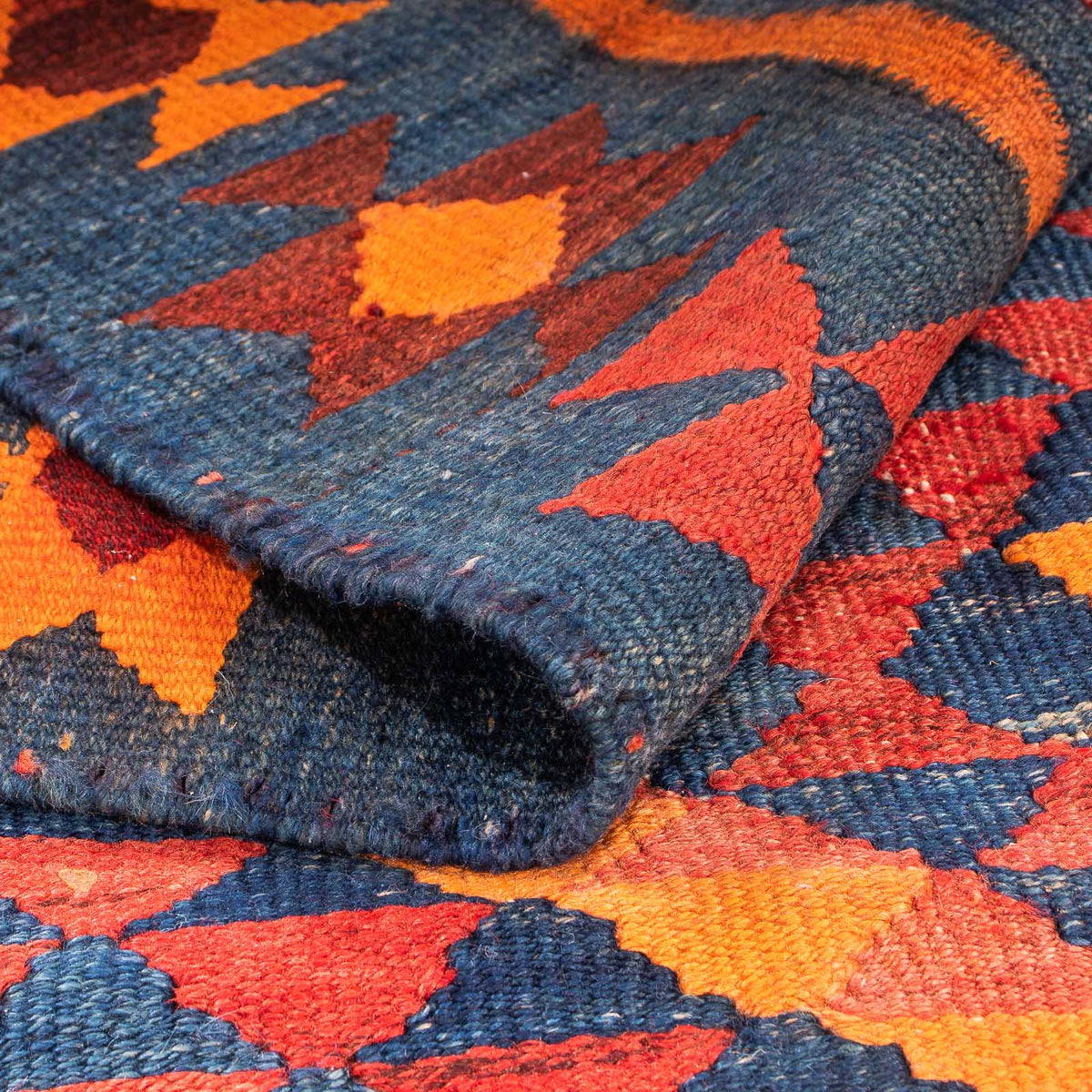 Loper Kelim tapijt - Oud - 220 x 195 cm - veelkleurig