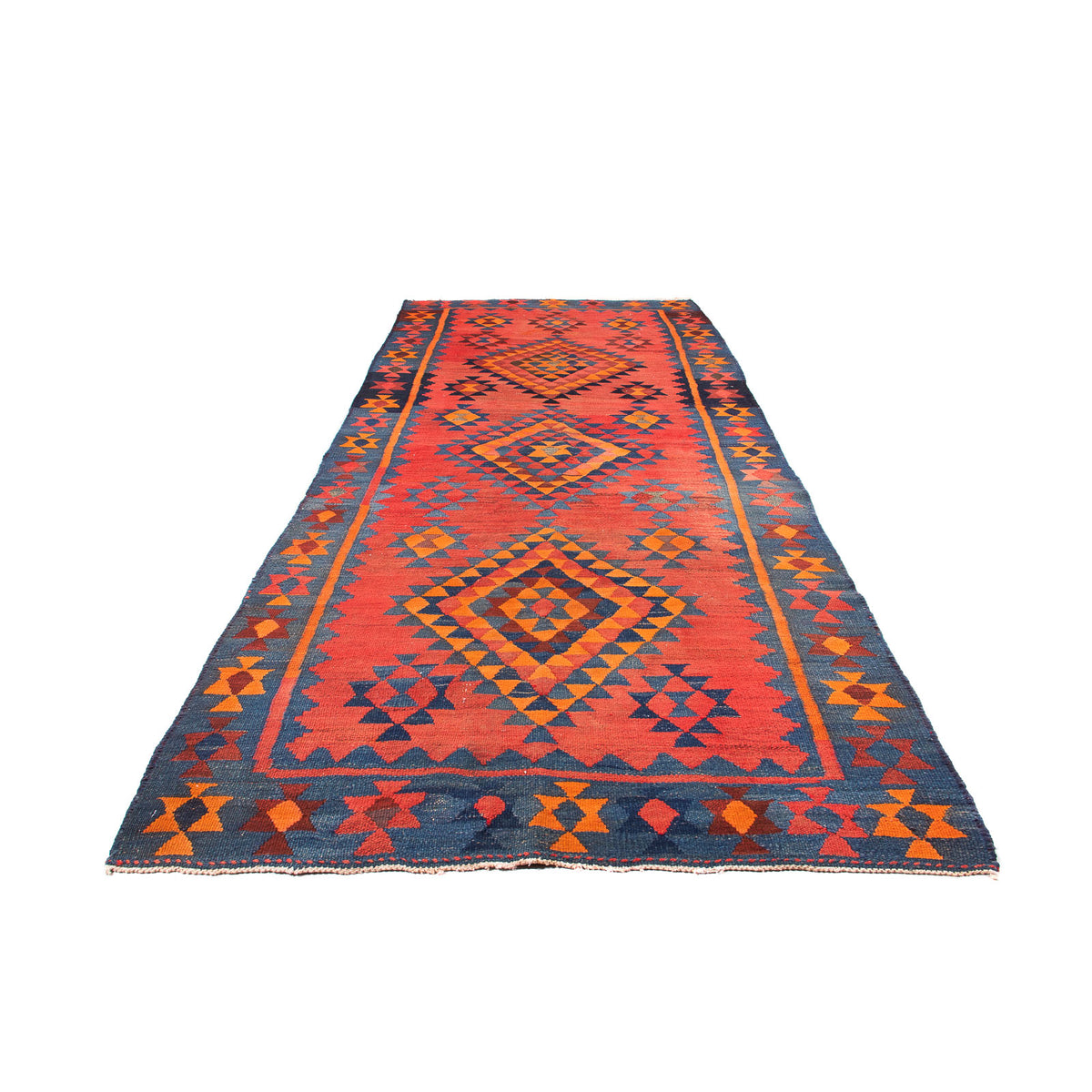 Loper Kelim tapijt - Oud - 220 x 195 cm - veelkleurig