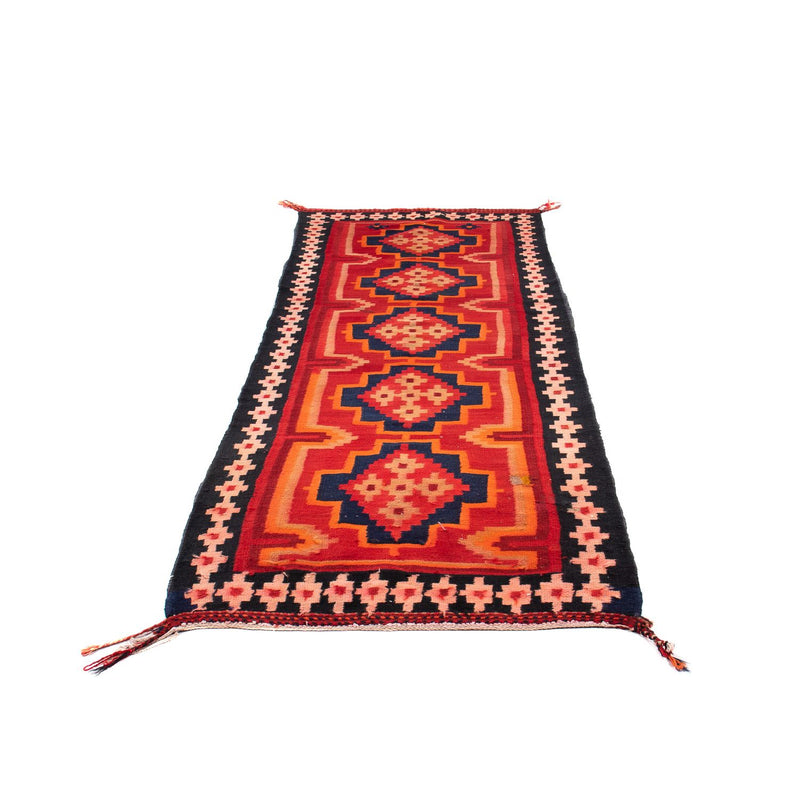 Loper Kelim tapijt - Oud - 285 x 100 cm - veelkleurig