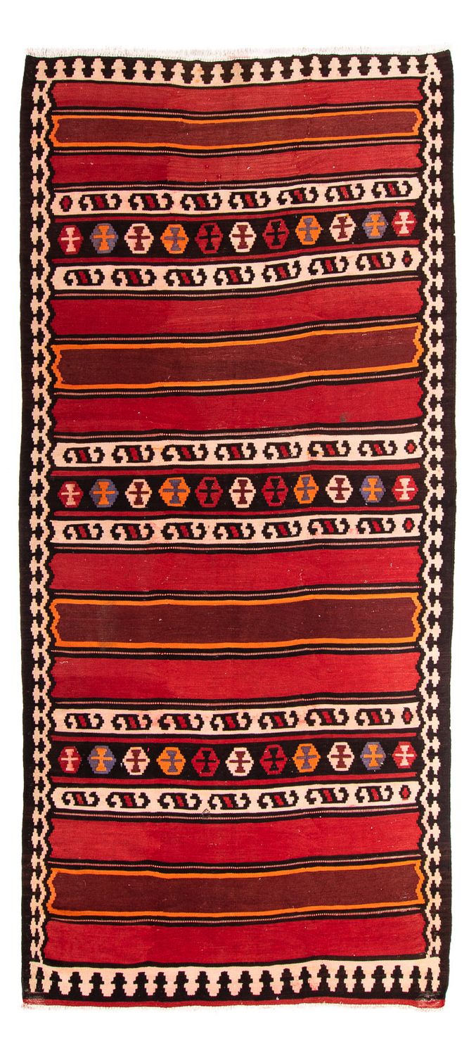 Loper Kelim tapijt - Oud - 330 x 150 cm - veelkleurig